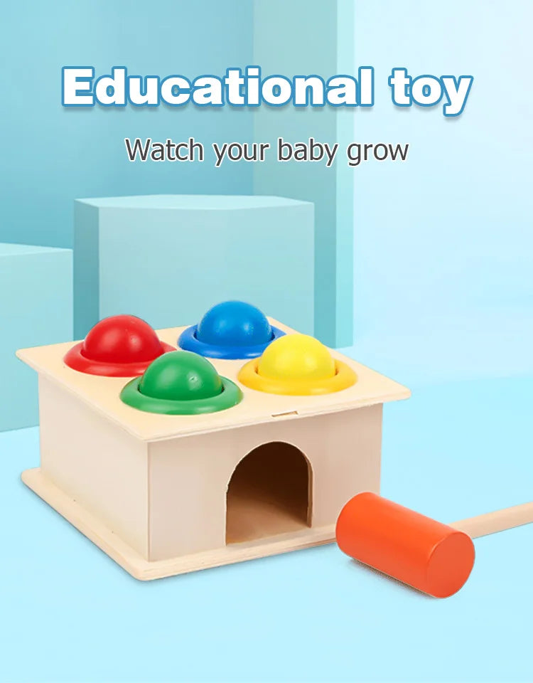 Wooden Hammering Ball Montessori Toy – Puzzle Game for Kids