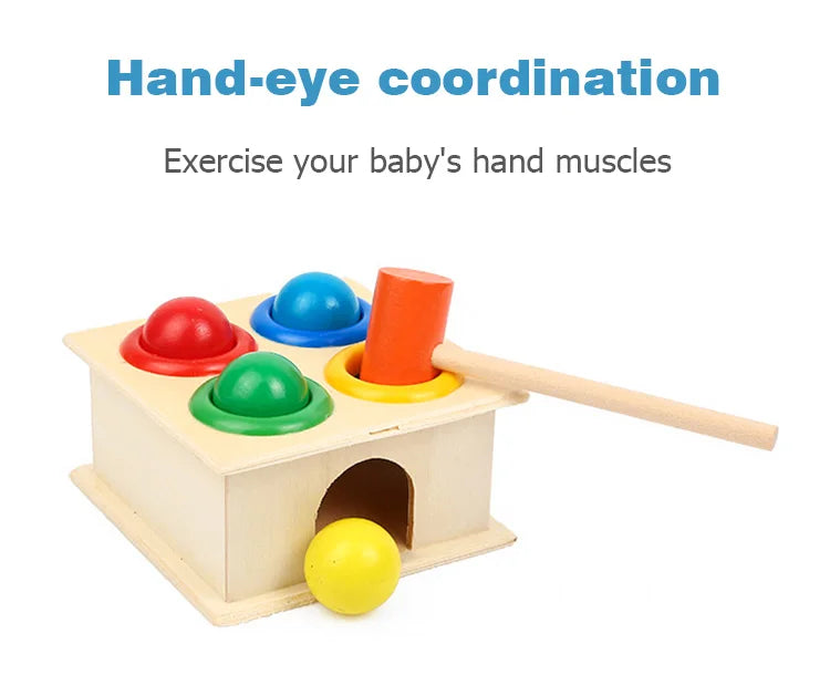 Wooden Hammering Ball Montessori Toy – Puzzle Game for Kids